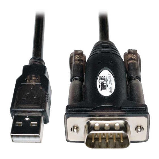 Tripp Lite U209-000-R USB Serial Adapter Manuals