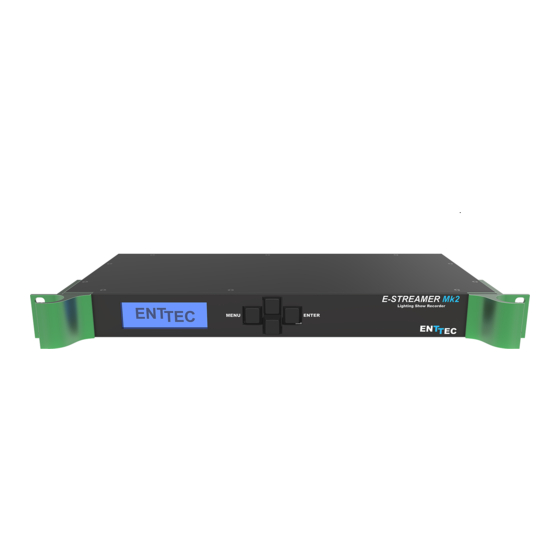 Enttec E-STREAMER Mk2 User Manual