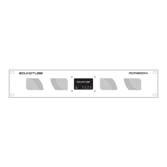 SoundTube MCA2004t Installation Manual
