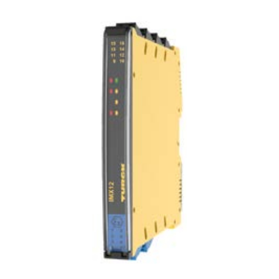 turck IMX12-DI 1NAM Series Quick Start Manual