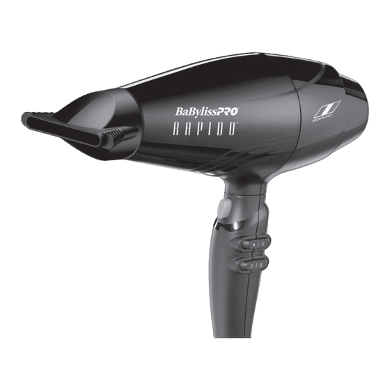 BaBylissPro RAPIDO BAB7000C Manual