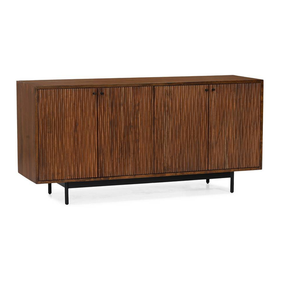 Union Home MOD SIDEBOARD CARVED Quick Manual