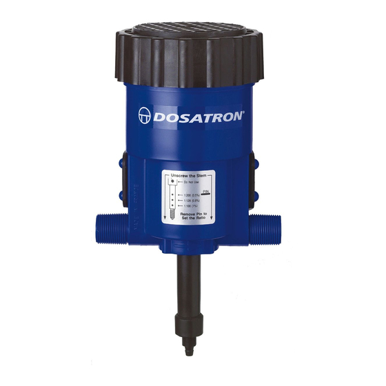 dosatron D128R Troubleshooting Manual