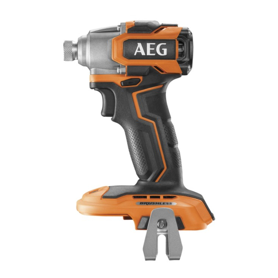 AEG BSS18SBL Original Instructions Manual