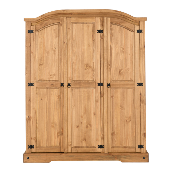 Seconique CORONA 3 DOOR WARDROBE Assembly Instructions Manual