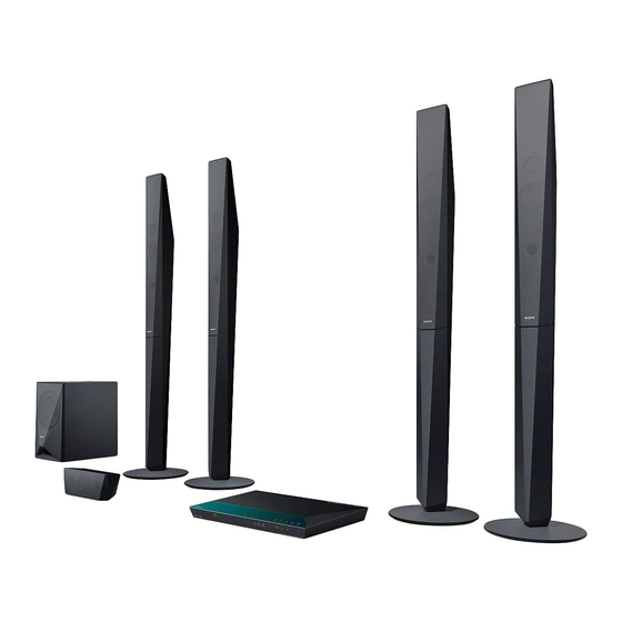 Sony BDV-E6100 Speaker Installation Manual