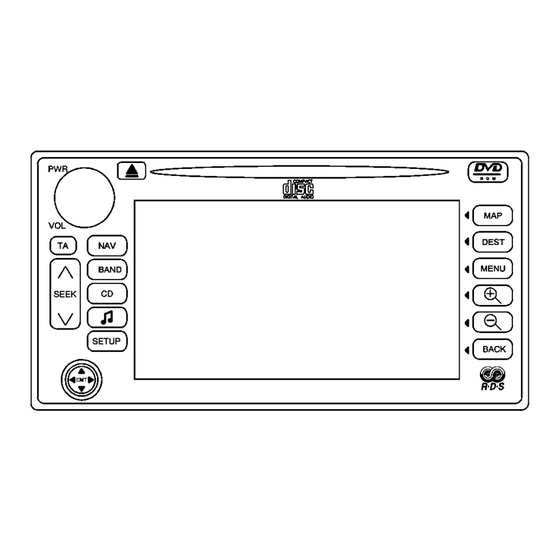 Pontiac 2004 Vibe Navigation System Owner's Manual