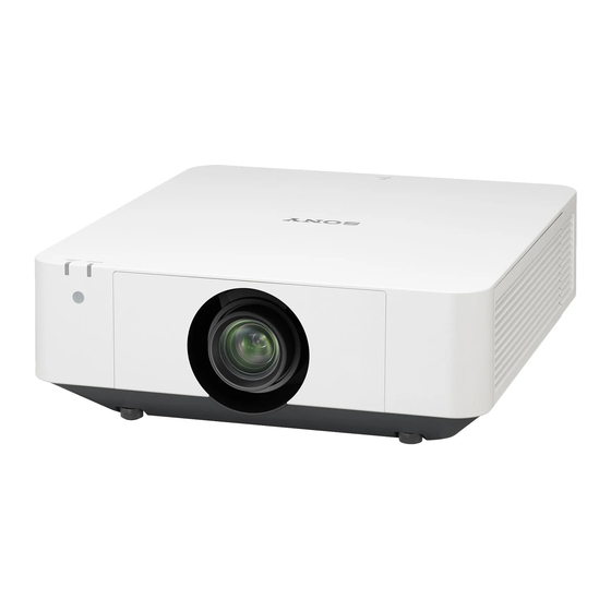 Sony VPL-FHZ75 Installation Projector Manuals