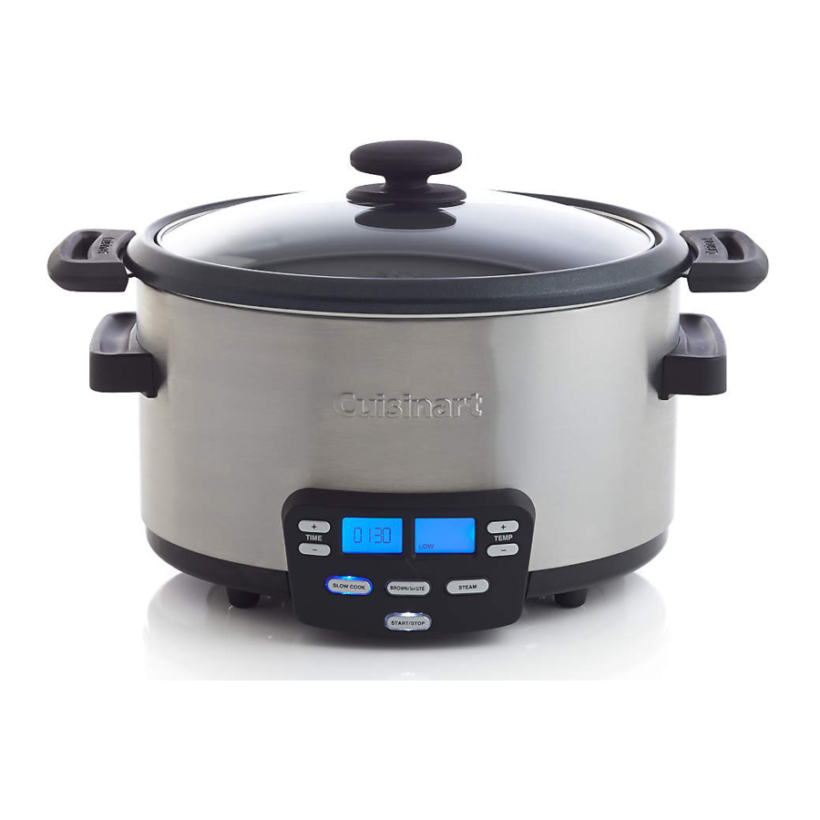Cuisinart MSC-400 Cook Central 3-in-1 Multicooker Manual