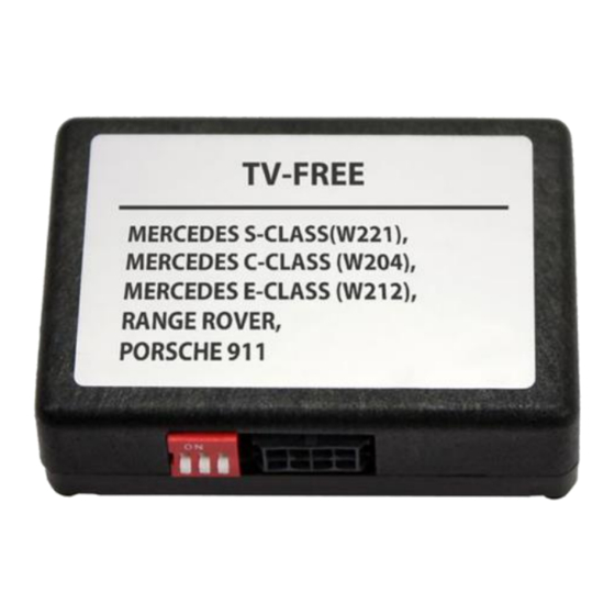 Caraudio-Systems TV-Free TF-MFD2 Manual