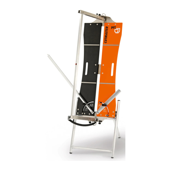 PFT CUTMASTER Series Operating Manual