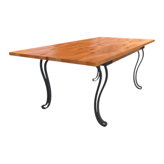 RUSTICA SILHOUETTE VICTORIAN TABLE Assembly Instructions Manual