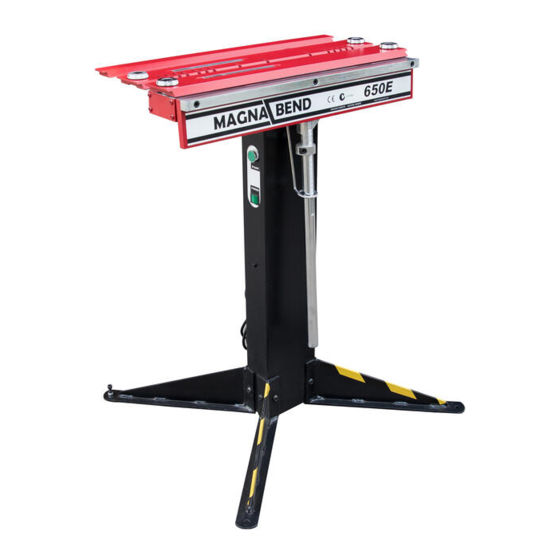 MAGNABEND 650E Manuals