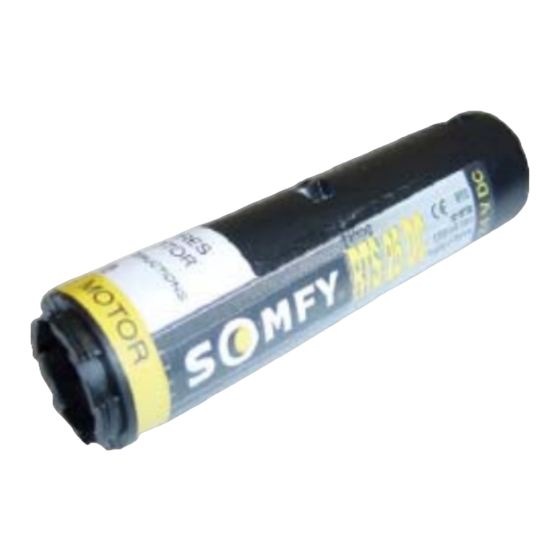 SOMFY inteo RTS 25 DC Installation Manual