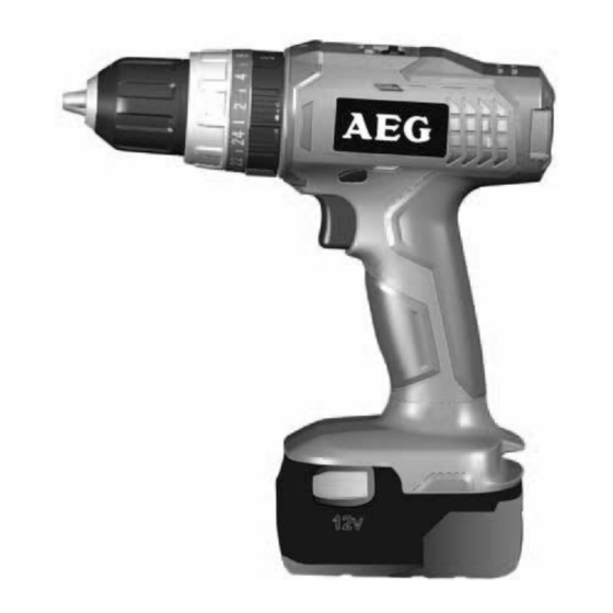 AEG BS 12 G NC-142CF Original Instructions Manual