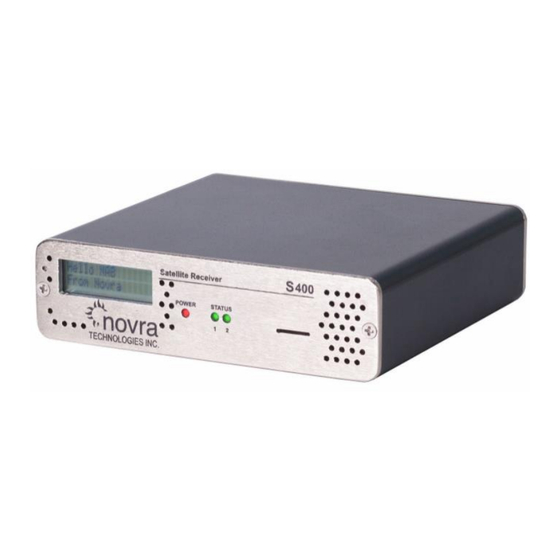 Novra S401 PRO User Manual