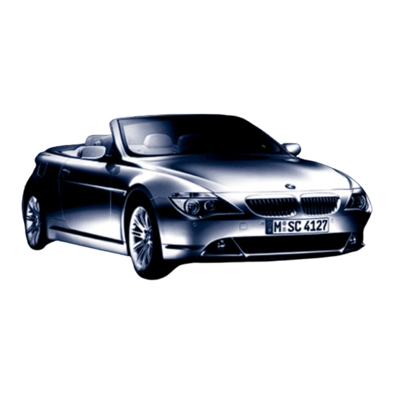 BMW 650i Coupe Owner's Manual