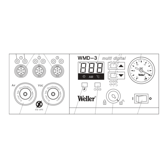 Weller WMD 3 Operating Instructions Manual