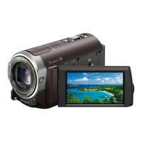 Sony Handycam HDR-CX350V Operating Manual