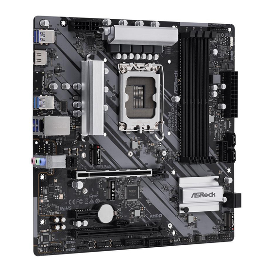 ASROCK Z690M Phantom Gaming 4 Manuals