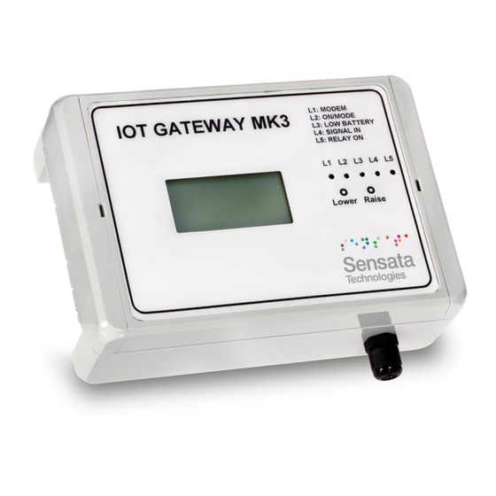 Sensata IoT-Gateway-00 Series Manuals