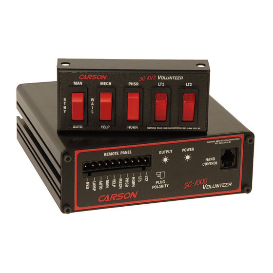 Carson SC-1000 Specifications