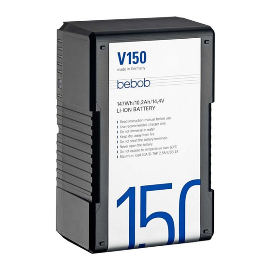 Bebob V150 User Manual
