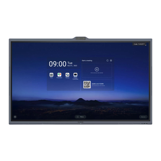MAXHUB ViewPro Series Quick Start Manual