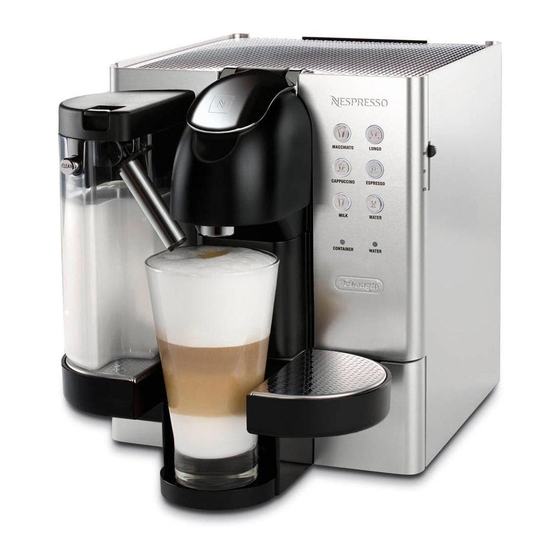 Nespresso Lattissima Premium Instructions Manual
