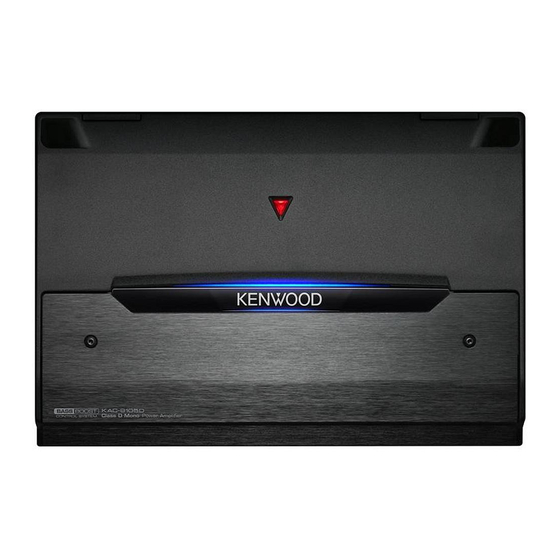 Kenwood KAC-9105D Instruction Manual