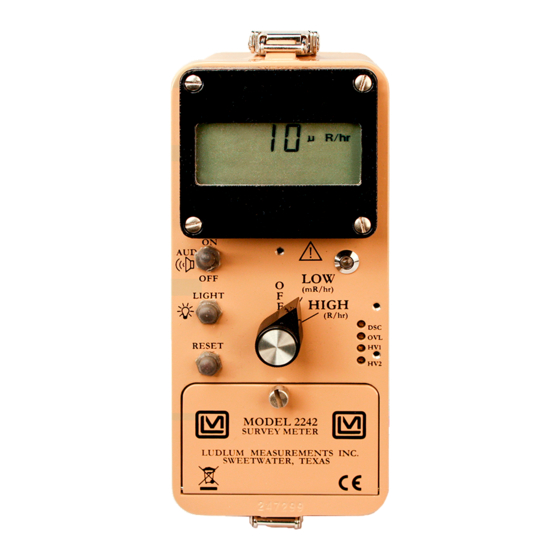 Ludlum Measurements 2242 Manual