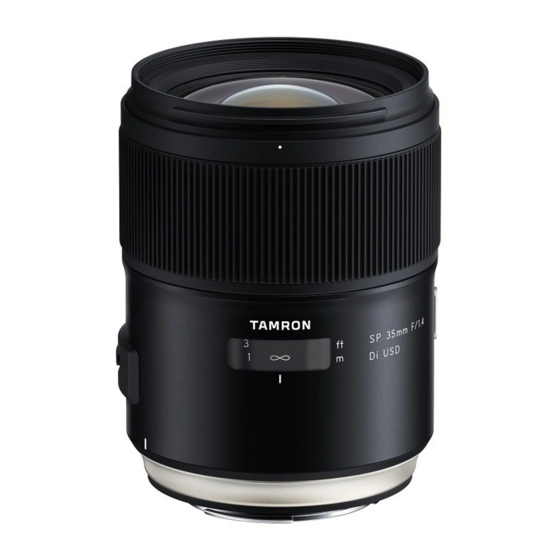 Tamron F045 Owner's Manual