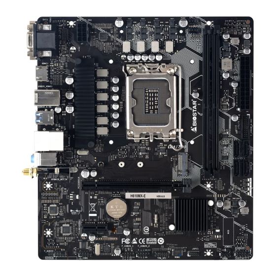 Biostar H610MX-E Manual