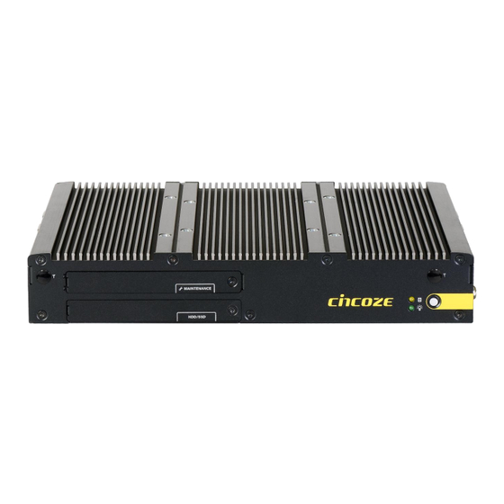 Cincoze P2102 Series User Manual