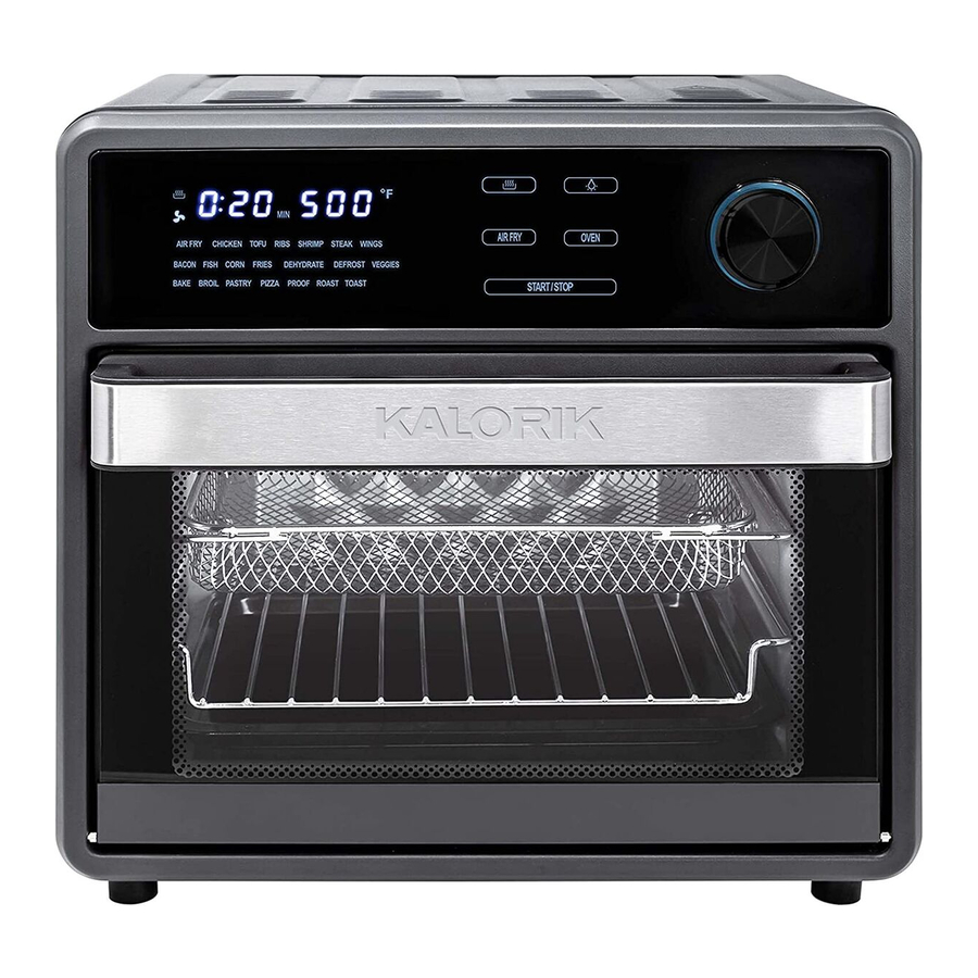 Kalorik MAXX AFO 47804 BK - Air Fryer Oven Manual