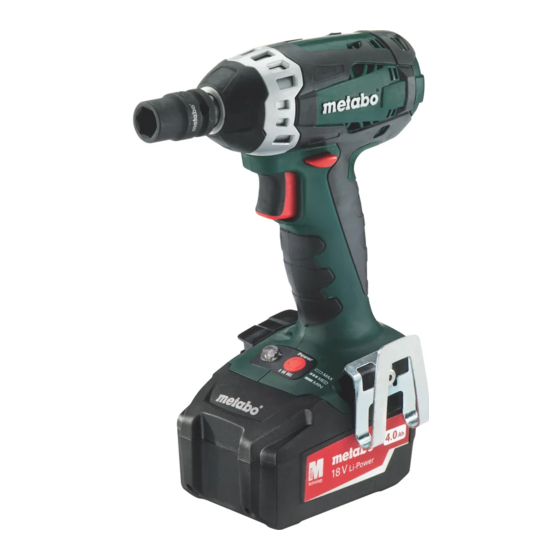 Metabo SSW Series Original Instructions Manual