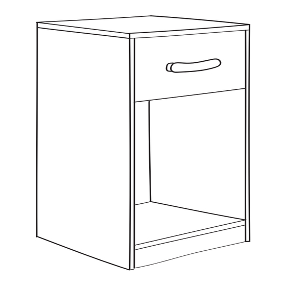 Ashley Signature One drawer nightstand Assembly Instructions Manual