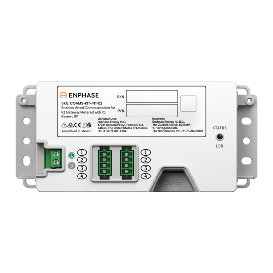 enphase Communications Kit 2 INT Quick Install Manual