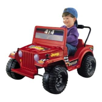 Fisher-Price POWER WHEELS 74598 Owner's Manual With Assembly Instructions