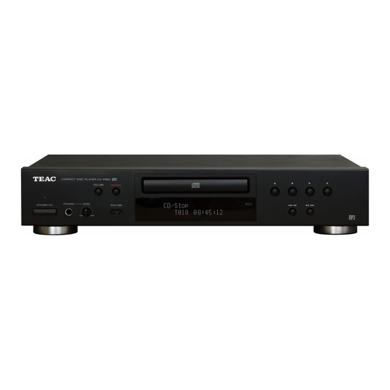 Teac CD-P650 Manuals