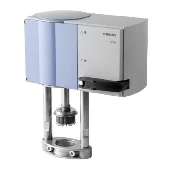 Siemens ACVATIX SQV..P Series Manual