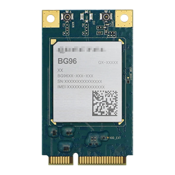 Quectel BG96 Mini PCIe Hardware Design