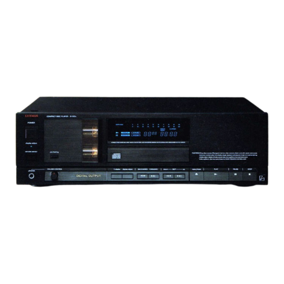 Luxman D-103u Service Manual