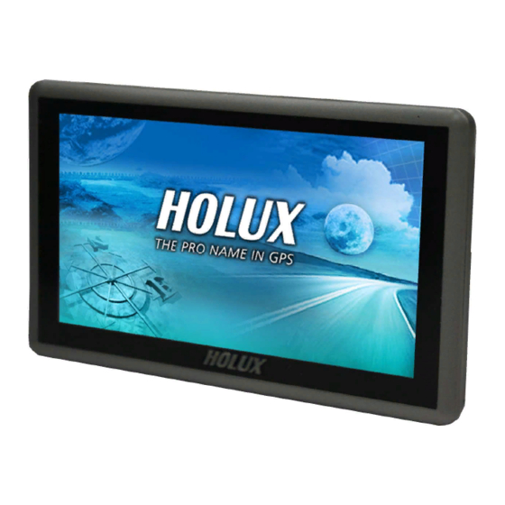 Holux PORTABLE AUTOMOBILE NAVIGATION SYSTEM Quick Manual