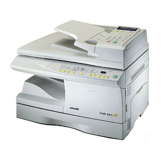 Olivetti Copia 9910 Operation Manual