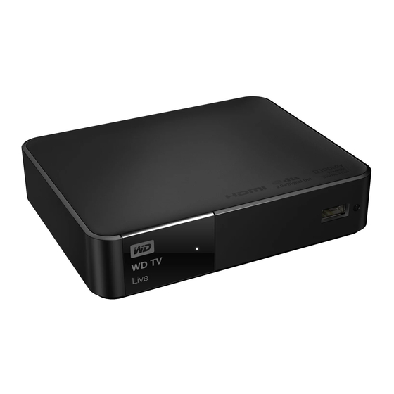 Western Digital WD TV Live User Manual