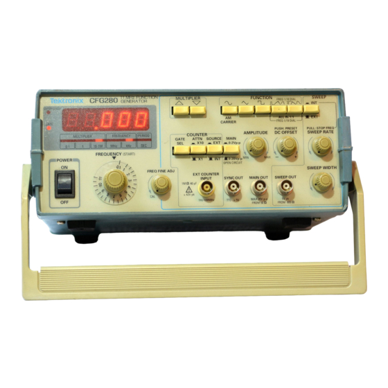 Tektronix CFG280 User Manual