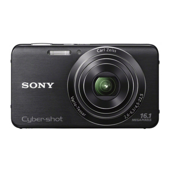 Sony Cyber-shot DSC-W630 Instruction Manual