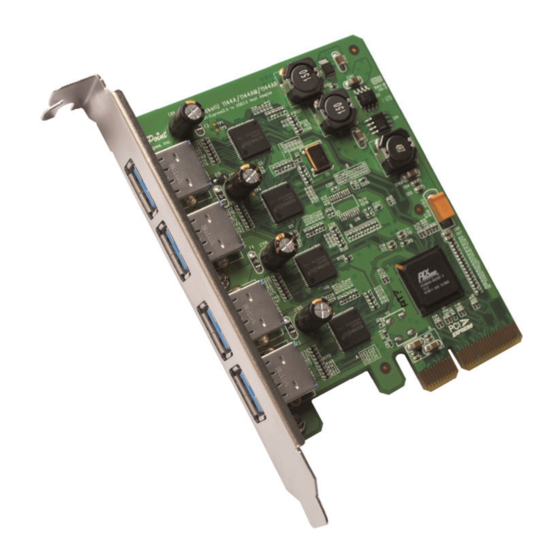 HighPoint RocketU Quad USB3.0 Quick Installation Manual