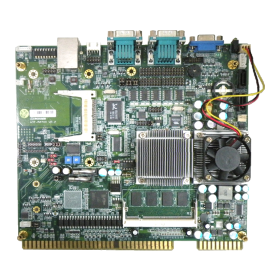Acrosser Technology ACE-B8701 Quick Manual